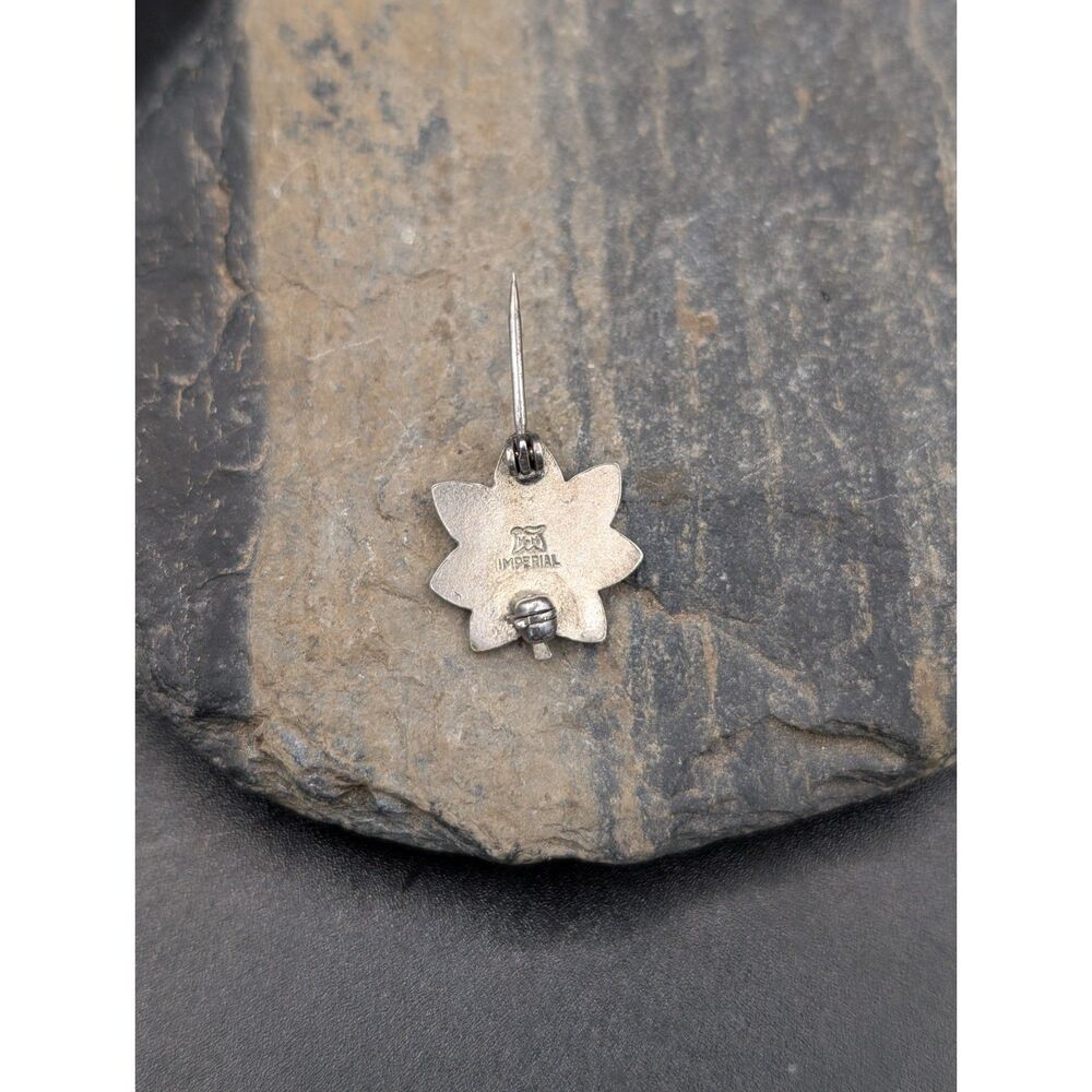 Silver Oak Leaf Rank Insignia • Imperial Hallmark • Mid‑Century O‑5 Badge